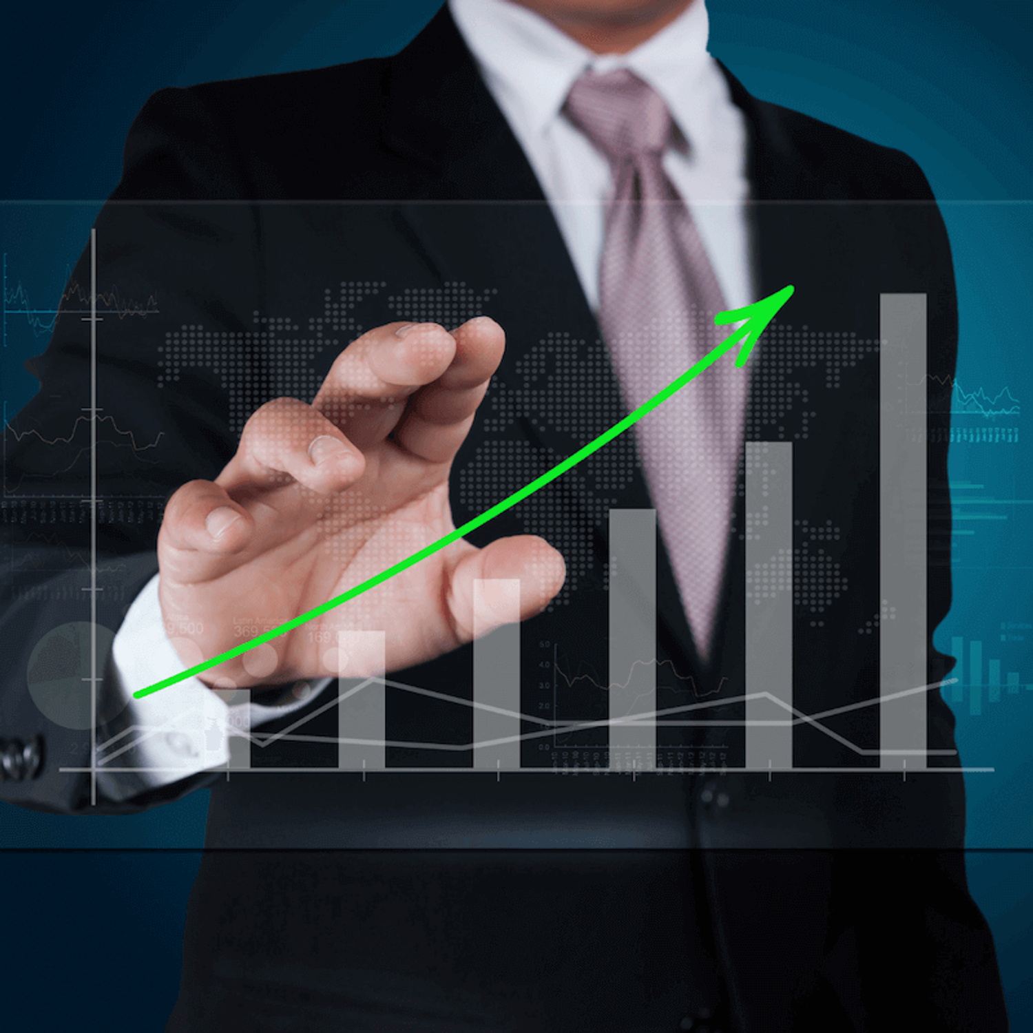 Investor analyzing a chart, representing impact of startup exit strategies for investors
