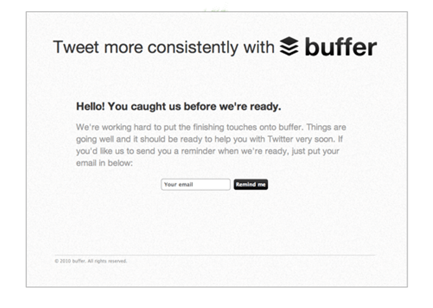 Buffer MVP