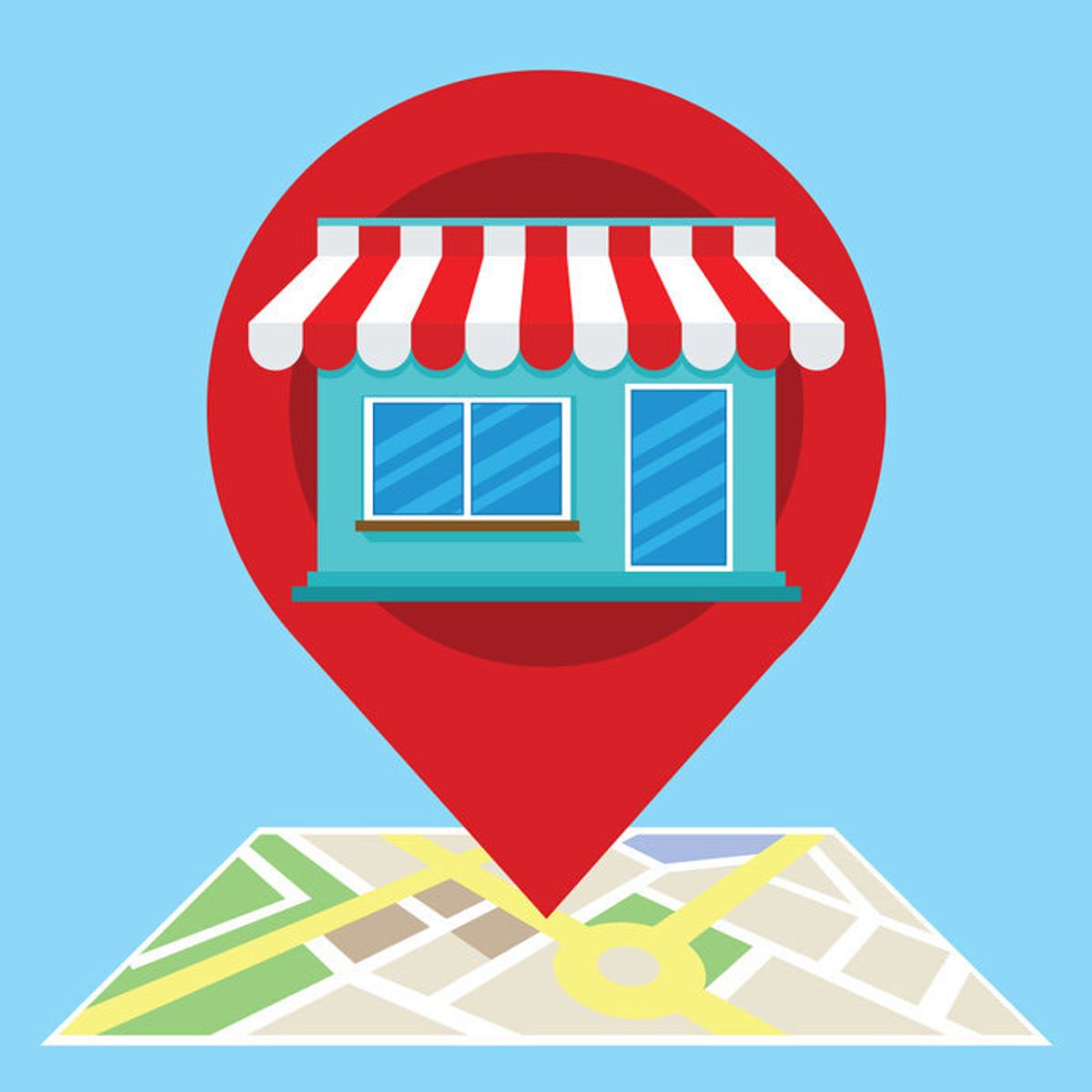 location pin on map
