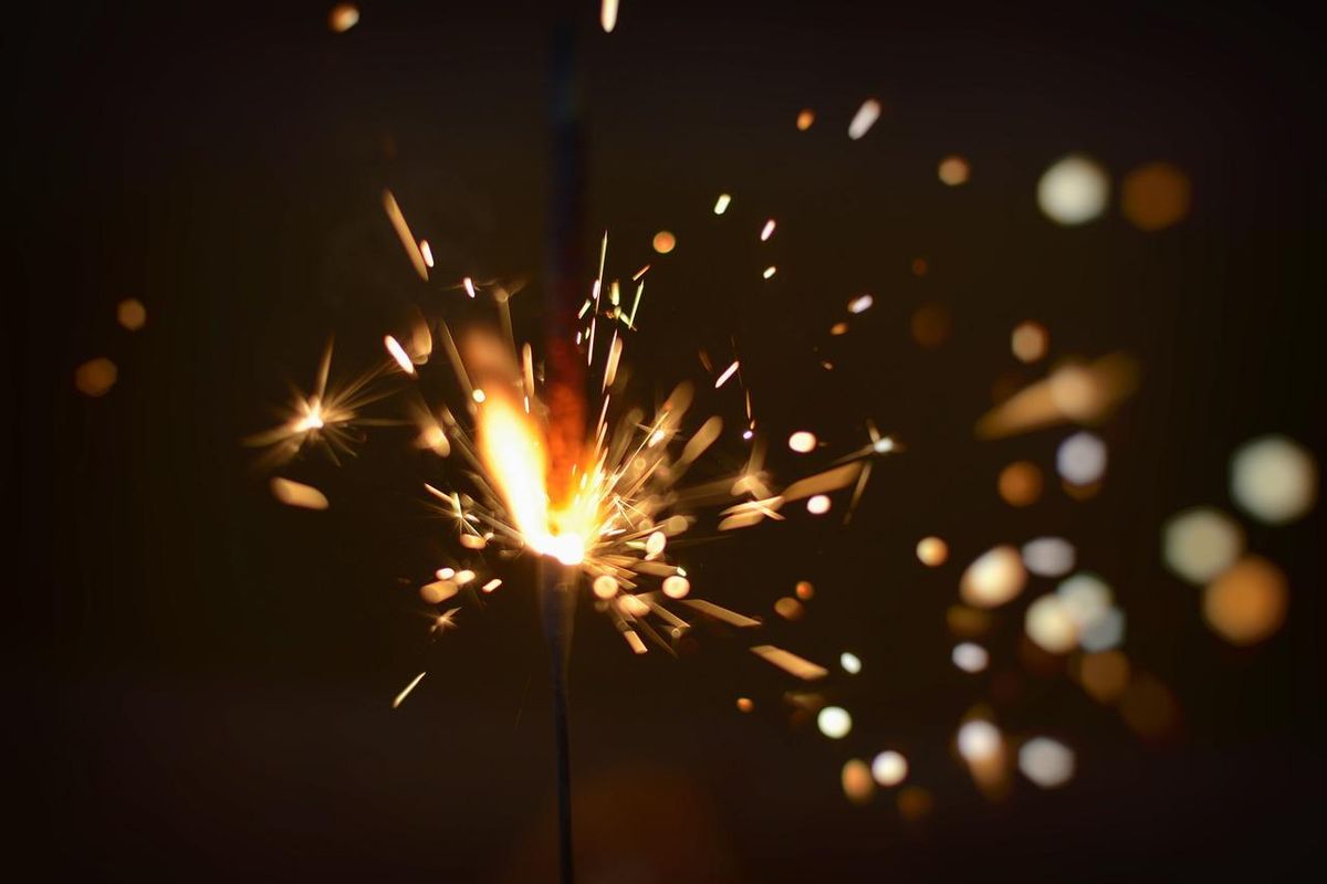 A sparkler
