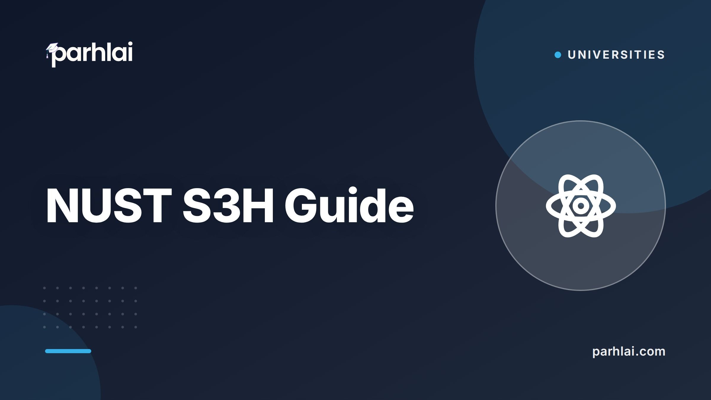 Parhlai blog cover for "NUST S3H Guide: School of Social Sciences and Humanities"