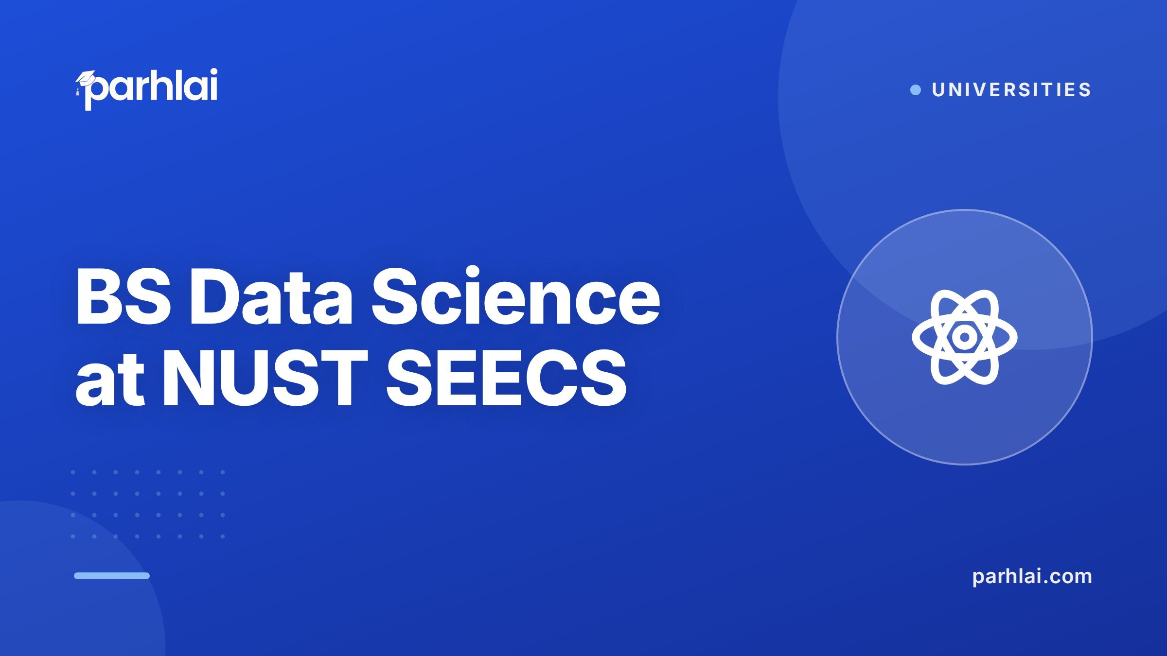 Parhlai blog cover for "BS Data Science at NUST SEECS: Big Data, ML, Statistics, and Analytics Careers"