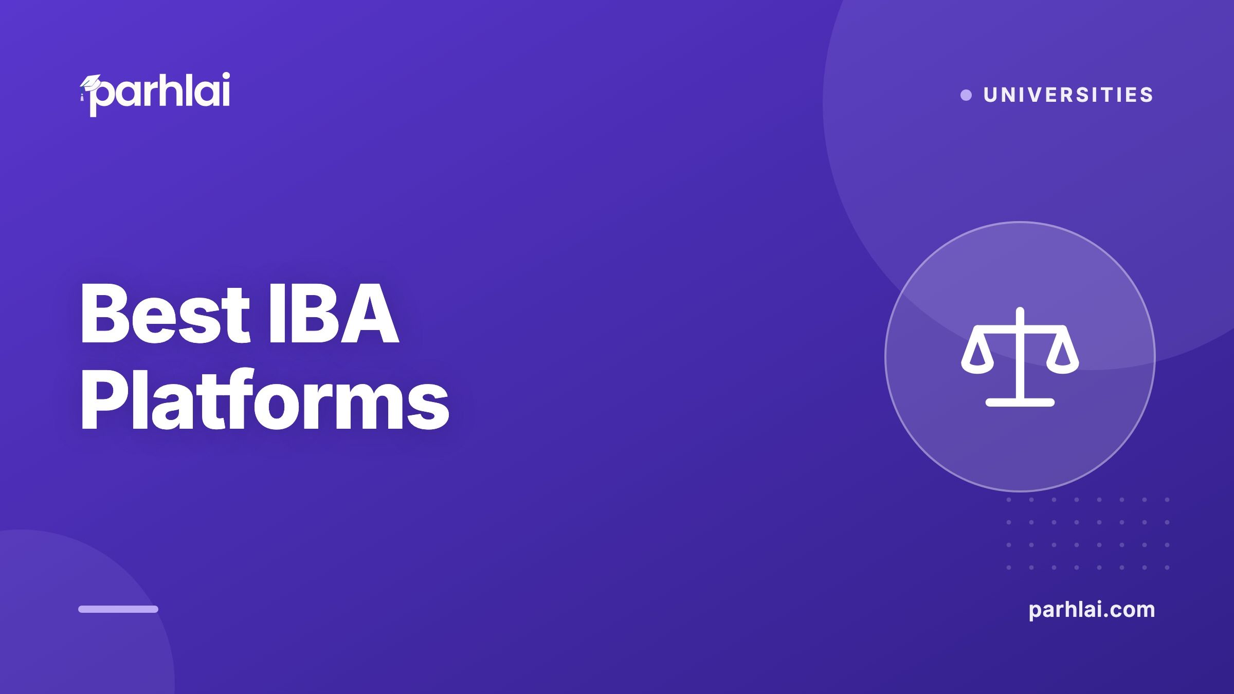 Parhlai blog cover for "Best IBA Entry Test Preparation Platforms"