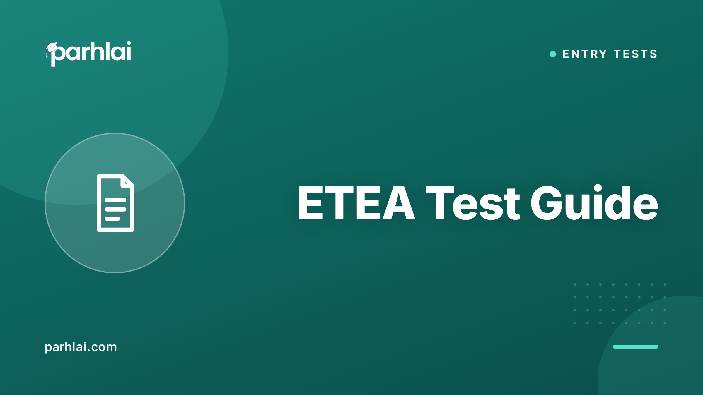 ETEA Test Guide: Format, Syllabus and Registration (KPK)