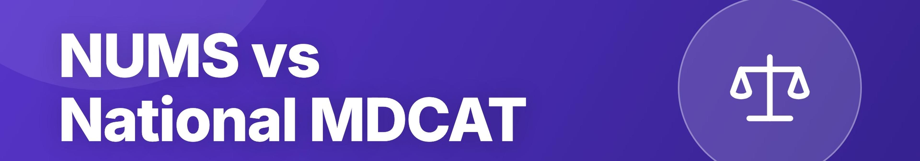 Parhlai blog cover for "NUMS MDCAT vs National MDCAT"