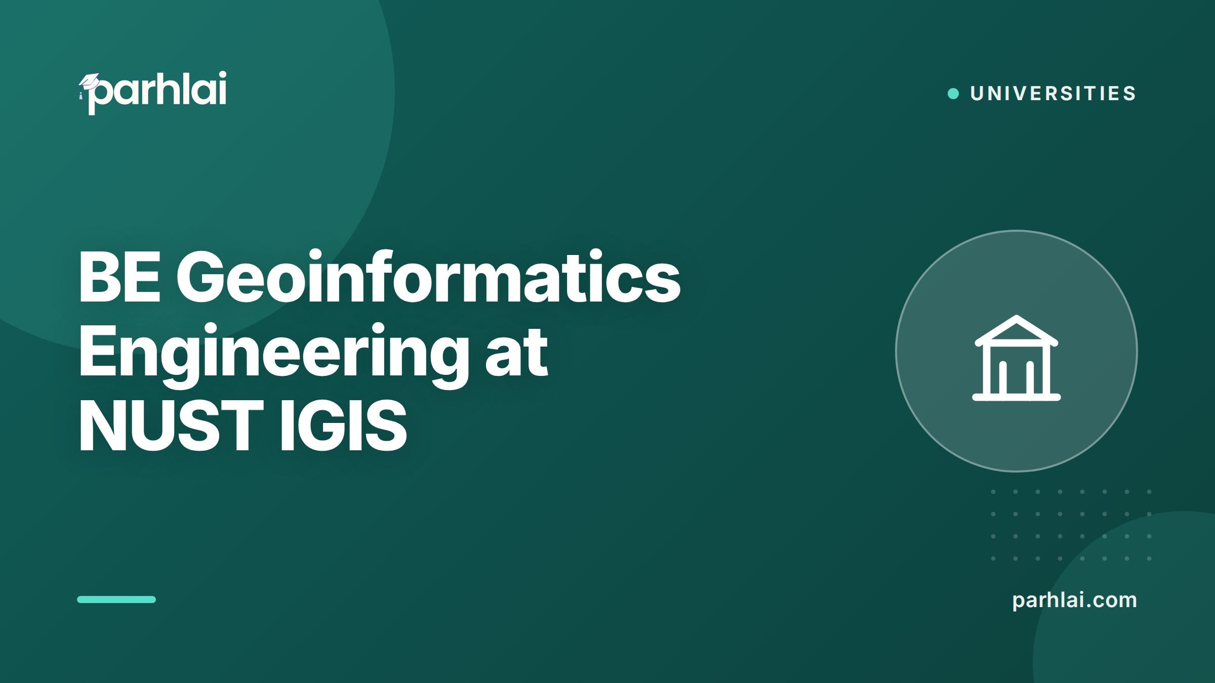 BE Geoinformatics Engineering at NUST IGIS: GIS, Remote Sensing, and Spatial Data