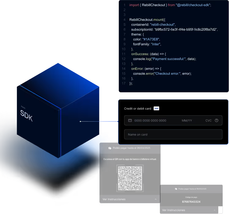 SDK image with code
