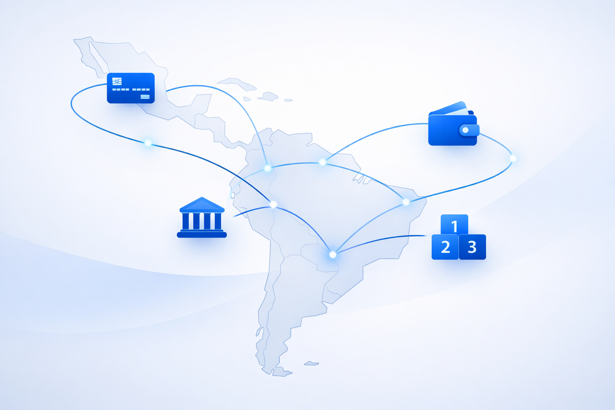 Formas de pago en Latinoamérica: tarjetas, cuotas, transferencias y billeteras por país.