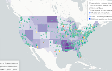 Liver cancer heatmap image