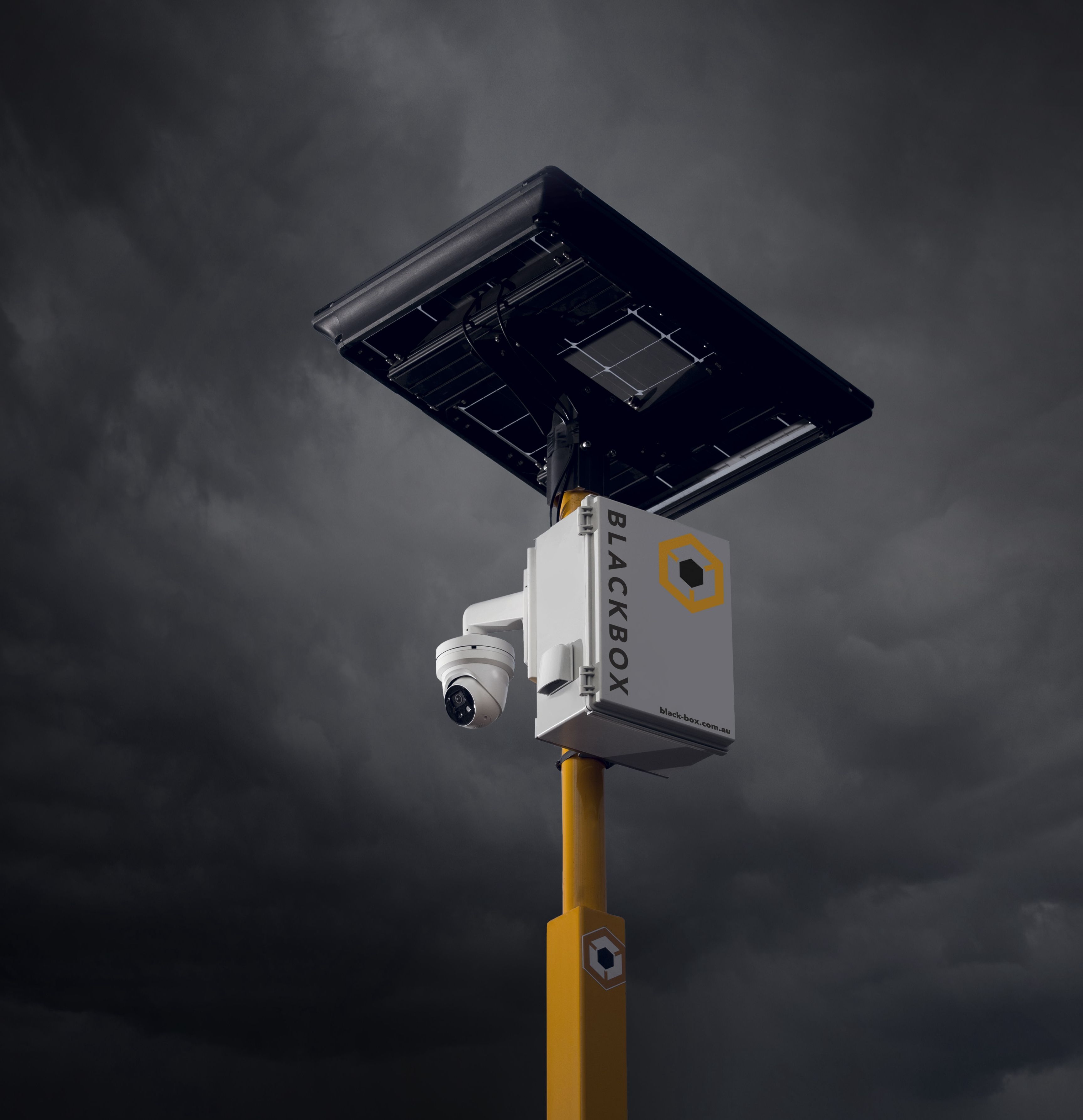 Remote site security camera
