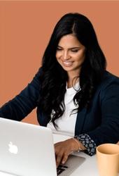 a girl smiling with toys