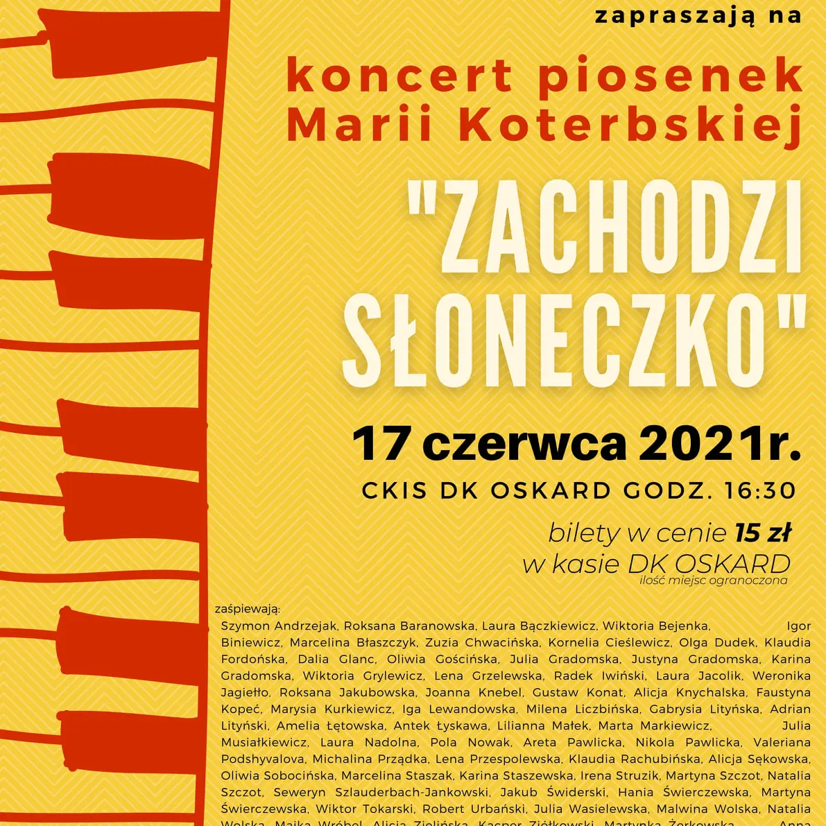 „Zachodzi słoneczko” — koncert piosenek Marii Koterbskiej