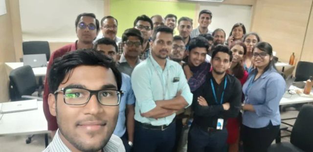 Advanced Microsoft Excel training session with a corporate team