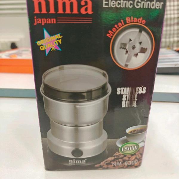Nima Japan 150W Electric Grinder NM-8300 with Stainless Steel Bowl and Metal Blade Mixer