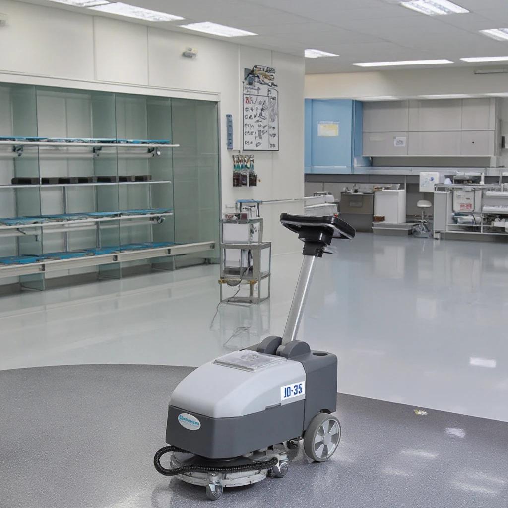 Hot Sales Popular Dual Brush Walk-Behind Household Electric Floor Scrubber for Home Hotels and Construction Industries thumbnail 1