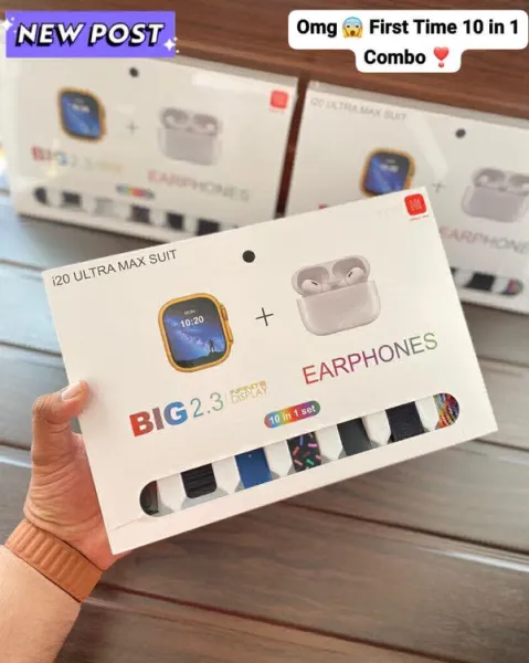 I20 Ultra Max Combo | I20 Ultra Smart Watch