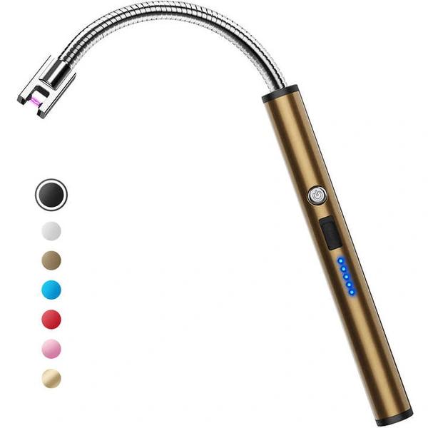 Kitchen Gadgets Candle Lighter Electric Arc Lighter with USB Rechargeable Battery Plasma Flameless & Windproof Lighters thumbnail 1