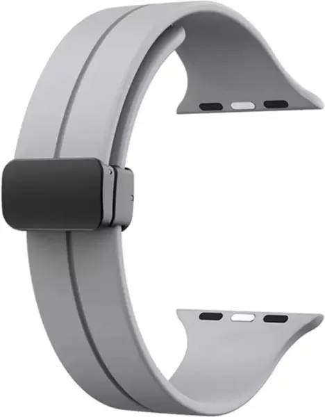 Magnetic Smart Strap Compatible with ultra smart Watch Strap 38mm 40mm and 41mm Perfact Fit for iWatch Ultra SE2 SE Series 8 7 6 5 4 3 2 1 Smart Watch Strap (Grey)