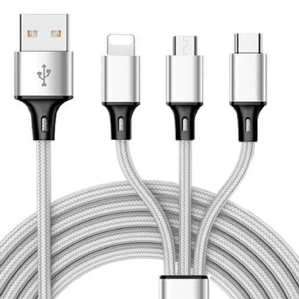 3 in 1 charging cable multi charging cable for charger (3 IN 1 FAST CHARGING CABLE)