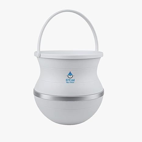 D'Cal Tap Filter for Hard Water | Chlorine & Sediment Reduction Cartridge | Protects Skin & Hair from Hard Water Effects | Easy Fit Faucet Filter for Bathroom & Kitchen