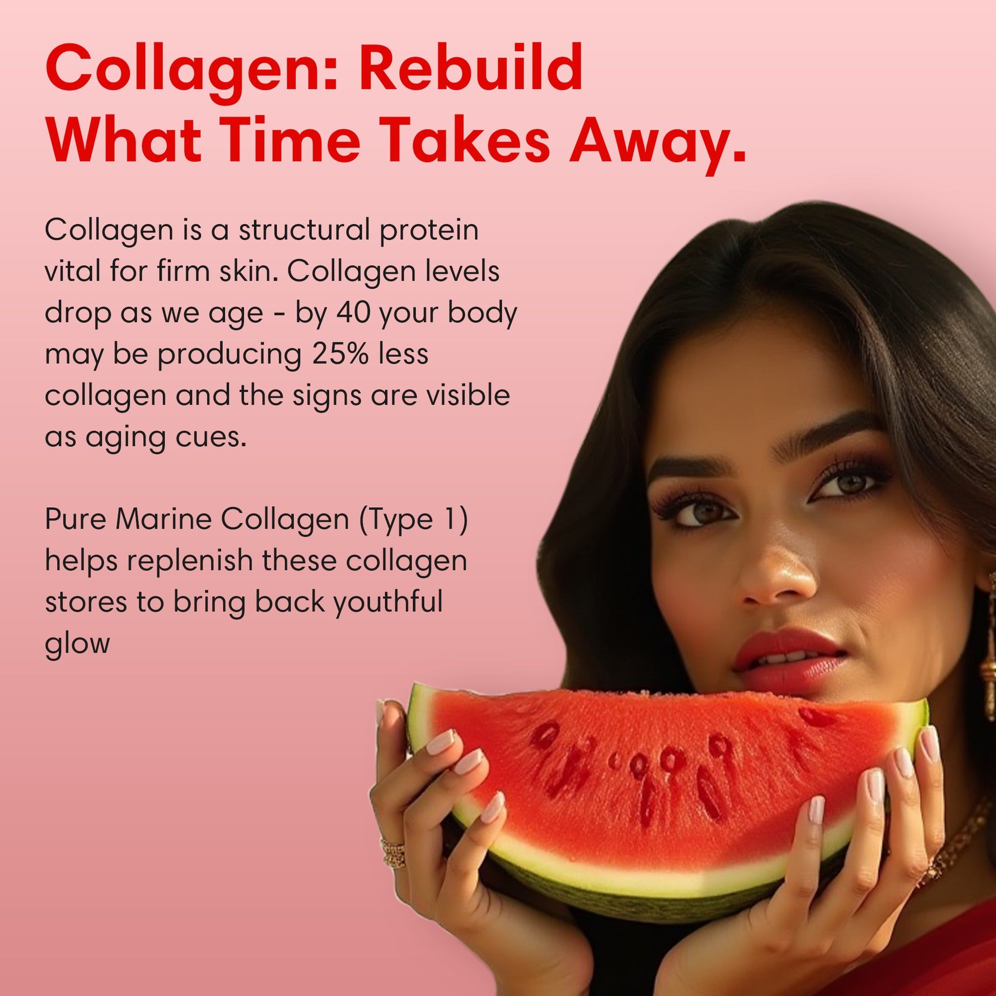 MARINE COLLAGEN 300g Watermelon thumbnail 2