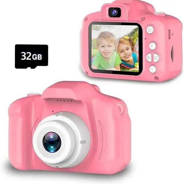 Kids Camera 2inches Screen 13Million Pixels Selfie Digital for 4 to 12Year Old Girl Boy Christmas Birthday Gift Toy