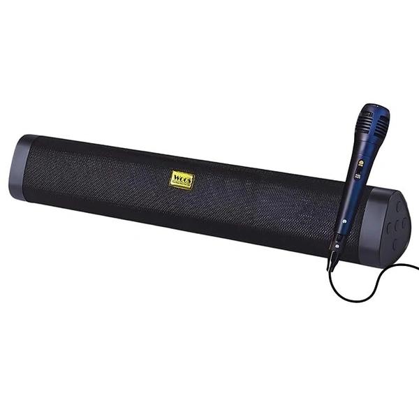 WOOS Portable Bluetooth Soundbar | Rechargeable Speaker with FM, USB, TF Card, AUX & Wired Mic Support