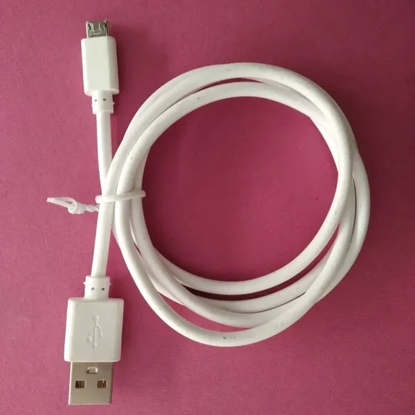 White 1.5A Micro USB Data Cable, Cable Size: 1Mtr