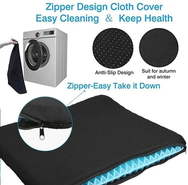 TPE Gel Cushion Honeycomb Egg Cushion Double Square Office Breathable Chair Cushion Ice Cushion Car Seat Cushion thumbnail 1