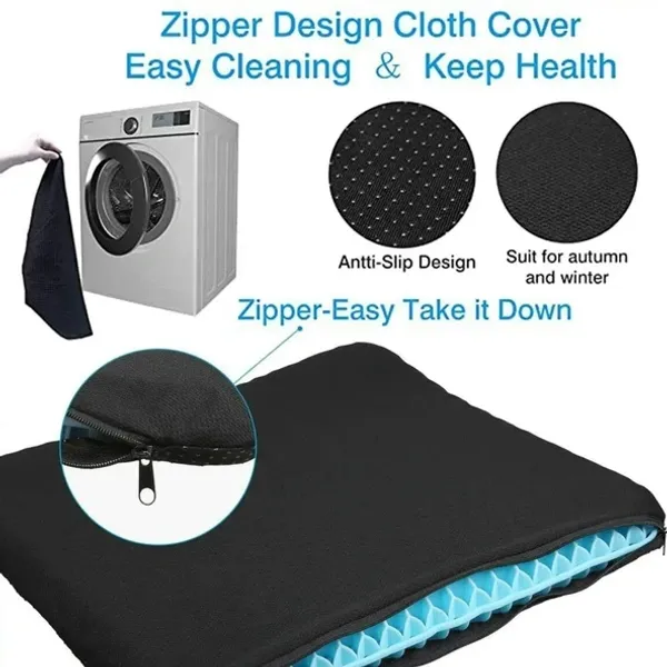 TPE Gel Cushion Honeycomb Egg Cushion Double Square Office Breathable Chair Cushion Ice Cushion Car Seat Cushion