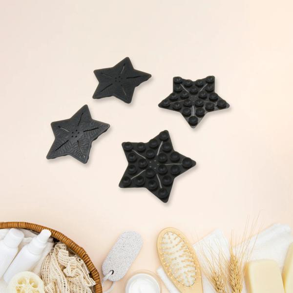 Mini PVC Anti Slip Bat Mat Star Shaped for Kids 4 Pc Set thumbnail 1