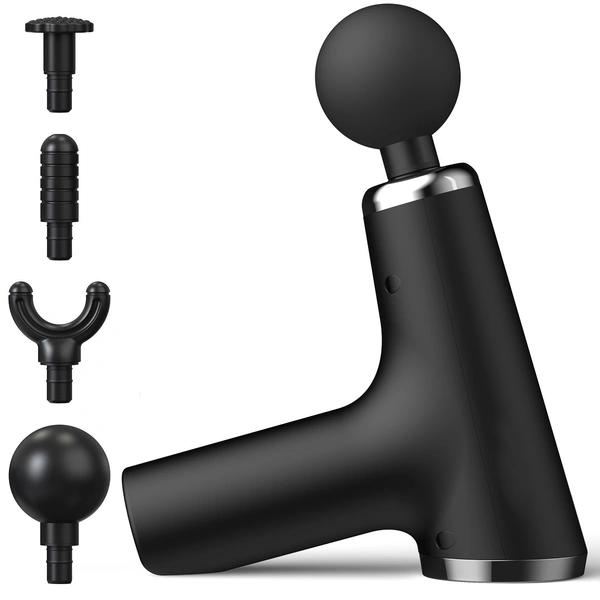 Mini Fascial Massage Gun Deep Muscle Relief, Noiseless, USB Rechargeable