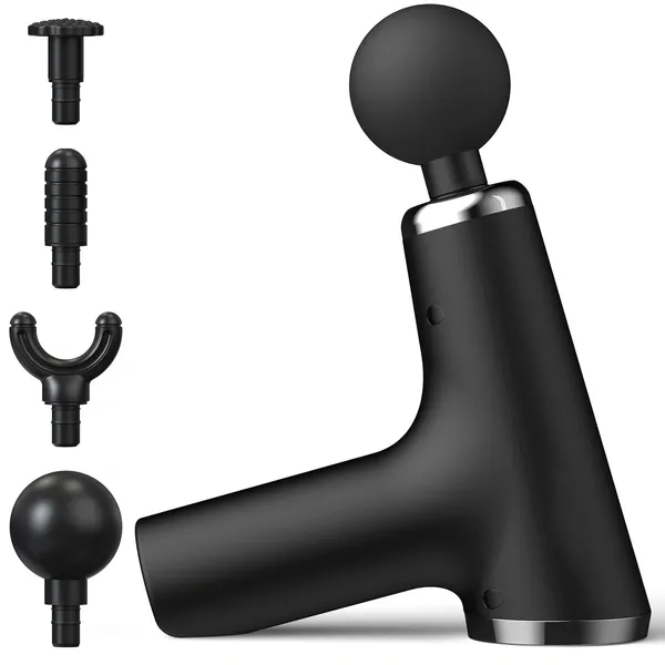 Mini Fascial Massage Gun Deep Muscle Relief, Noiseless, USB Rechargeable
