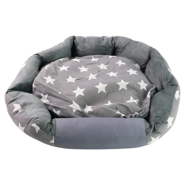 3XL Extra-Large Star Pattern Round Pet Bed for Cats & Small Dogs thumbnail 5