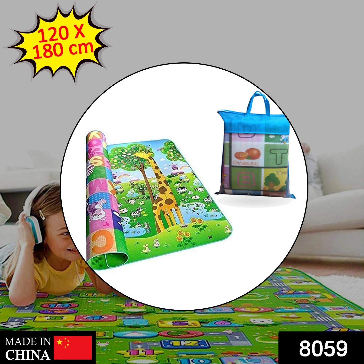 Waterproof Double Side Baby Play Floor Mat for Kids Home With Bag  thumbnail 2