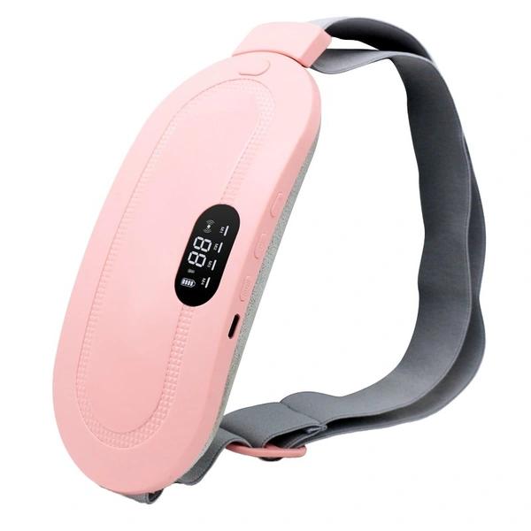 Abdominal Massager Belt with Heating & Vibration Pain Relief for Cramps, Bloating & Wellness