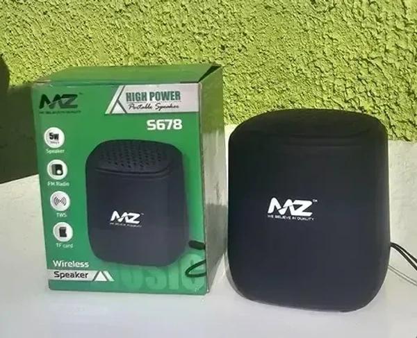 MZ S678 Wireless Bluetooth Speaker 5W High Bass, FM Radio, TWS, TF Card, Portable Speaker thumbnail 1