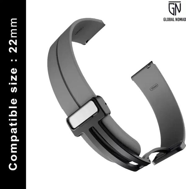 22MM-MGNT-SILI-GREY Smart Watch Strap (Grey) thumbnail 1