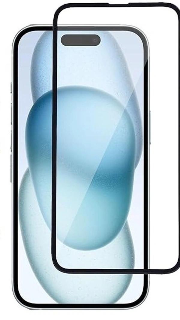 iPhone 15 Pro Tempered Glass Screen Protector Compatible for Apple iPhone 15 Pro thumbnail 1