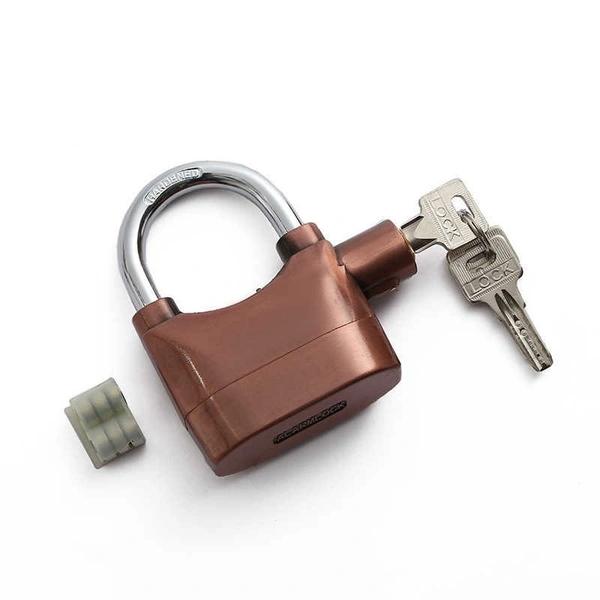 Padlock Alarm Lock for Gates - Anti-Theft Security Lock with 110dB Siren thumbnail 1