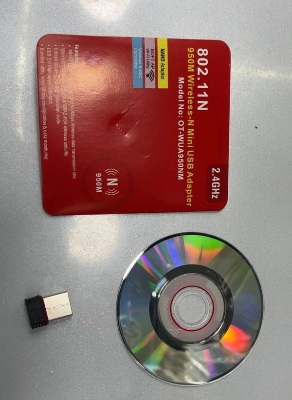 950M Wireless-N Mini USB Adapter 950Mbps High-Speed 2.4GHz WiFi thumbnail 1