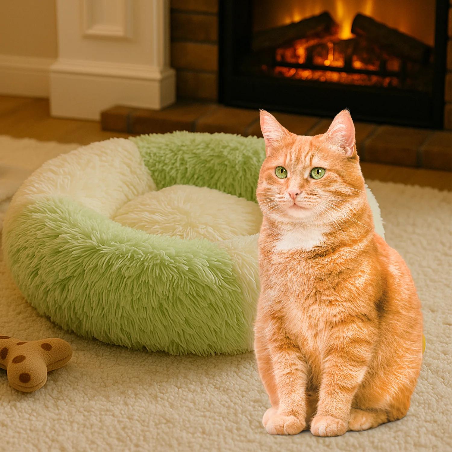 Ultra Soft Fluffy Pet Bed for Cats & Small Dogs thumbnail 3