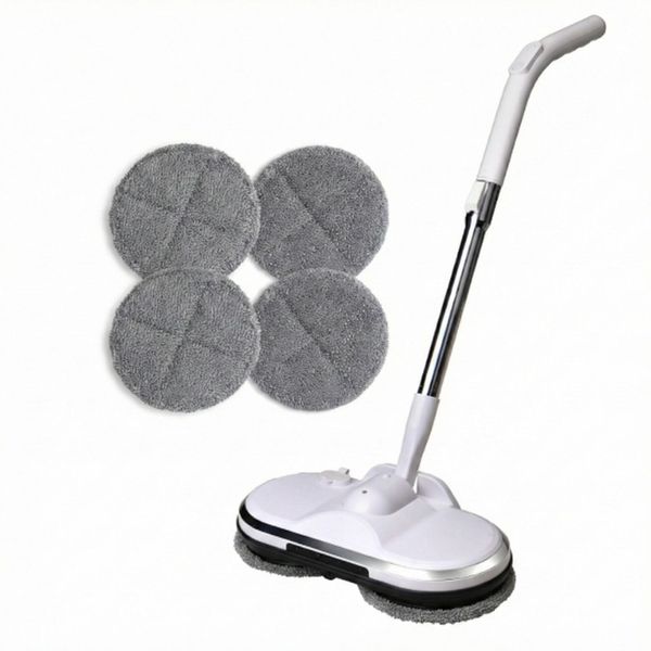 Befach Electric Spin Mop | Cordless Rechargeable Dual Rotating Mop with Microfiber Pads | Lightweight Floor Cleaner for Tiles, Marble & Wooden Surfaces | Effortless Wet & Dry Cleaning thumbnail 1