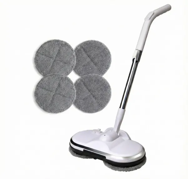 Befach Electric Spin Mop | Cordless Rechargeable Dual Rotating Mop with Microfiber Pads | Lightweight Floor Cleaner for Tiles, Marble & Wooden Surfaces | Effortless Wet & Dry Cleaning
