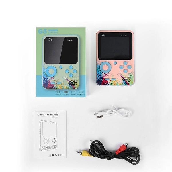 G5 Mini Retro Handheld Video Game Console 500+ Classic Games | 3.0-Inch Display | Rechargeable Battery | Portable Gaming