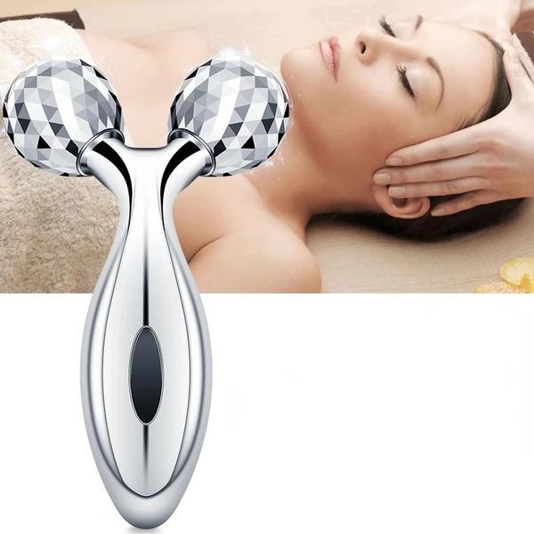 3D Roller Massager Face Massage Y Shape 360 Rotate Thin Face Body Shaping Relaxation Lifting Wrinkle Remover Facial Massager thumbnail 1