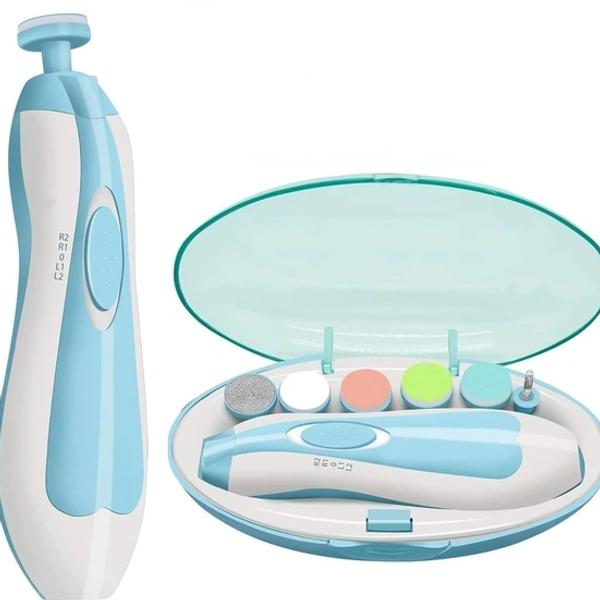 Baby Nail Trimmer New Born with Lights | Electric Baby Nail Cutter 0-6 Months with Multiple Filer Heads Adjustment | New Born Baby Products
