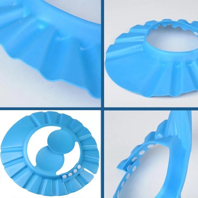 Adjustable Safe Soft Baby Shower cap thumbnail 7