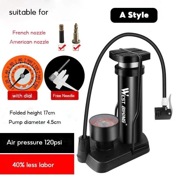 Portable Air Pressure Pump for Car, Bike & Bicycle