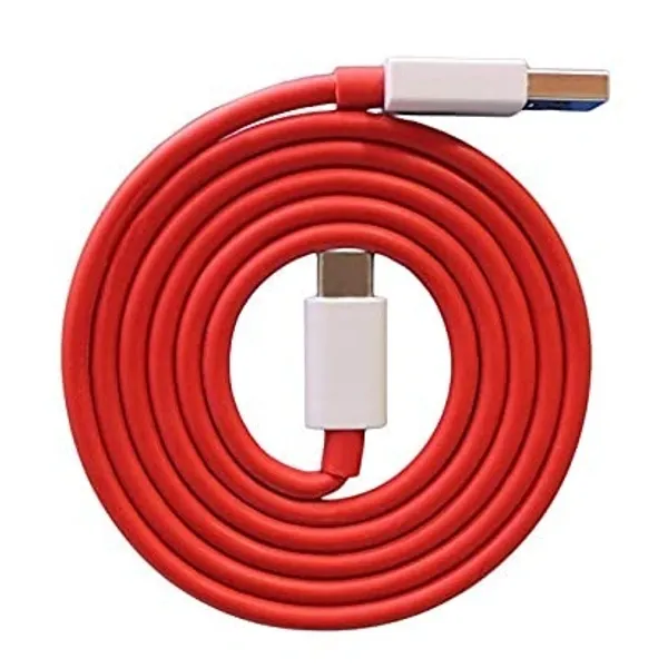 Dash Charging Type c Charger Cable Compatible for One Plus 8T /8 /8pro /7 Pro / 7T / 7T Pro Nord and Dash Charge for One Plus 3 / 3T / 5 / 5T / 6 / 6T / 7(1 M, Red)